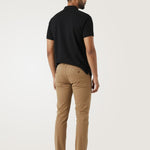 Back full view of light brown colour pant styling