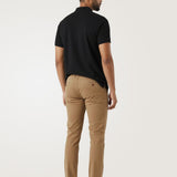 Back full view of light brown colour pant styling