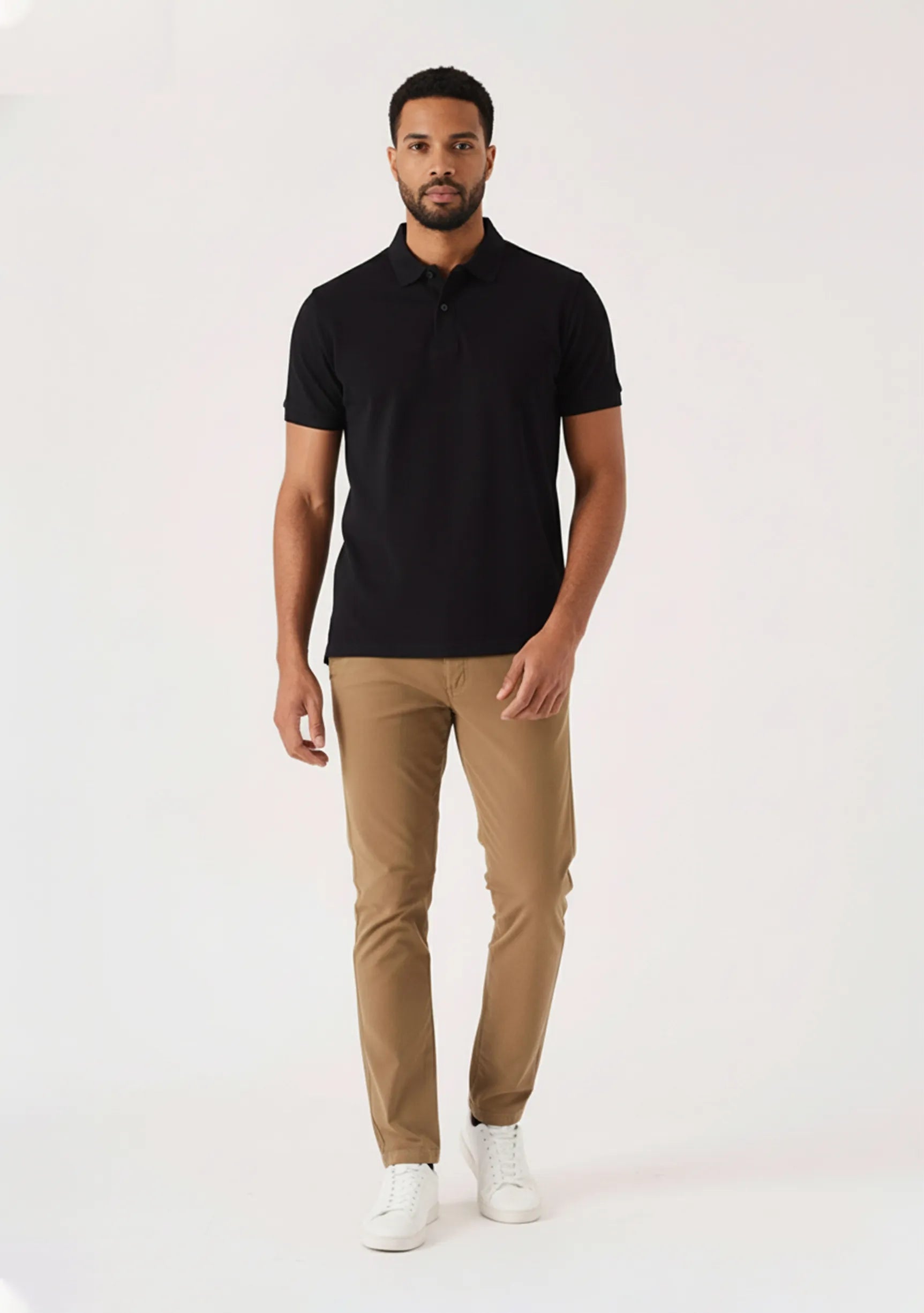 Front fit of light brown trousers mens JMOJO