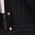 Mason 2 - in - 1 Reversible Denim Jacket – Beige & Black - JMOJO - Women's Denim Jacket Reversible
