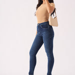 Muffi Sculpt High Rise Stretch Skinny Jeans - Mid Blue - JMOJO - Women's Skinny Jeans