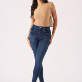 Muffi Sculpt High Rise Stretch Skinny Jeans - Mid Blue - JMOJO - Women's Skinny Jeans