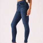 Muffi Sculpt High Rise Stretch Skinny Jeans - Mid Blue - JMOJO - Women's Skinny Jeans