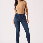 Muffi Sculpt High Rise Stretch Skinny Jeans - Mid Blue - JMOJO - Women's Skinny Jeans