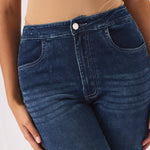 Muffi Sculpt High Rise Stretch Skinny Jeans - Mid Blue - JMOJO - Women's Skinny Jeans