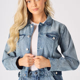 Nola Detachable Denim Jumpsuit – Blue Acid Wash - JMOJO - Women's Denim Jumpsuits Detachable