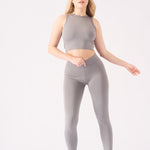 Nyla Deep Waistband Legging – Grey - JMOJO - Women's Athleisure Leggings