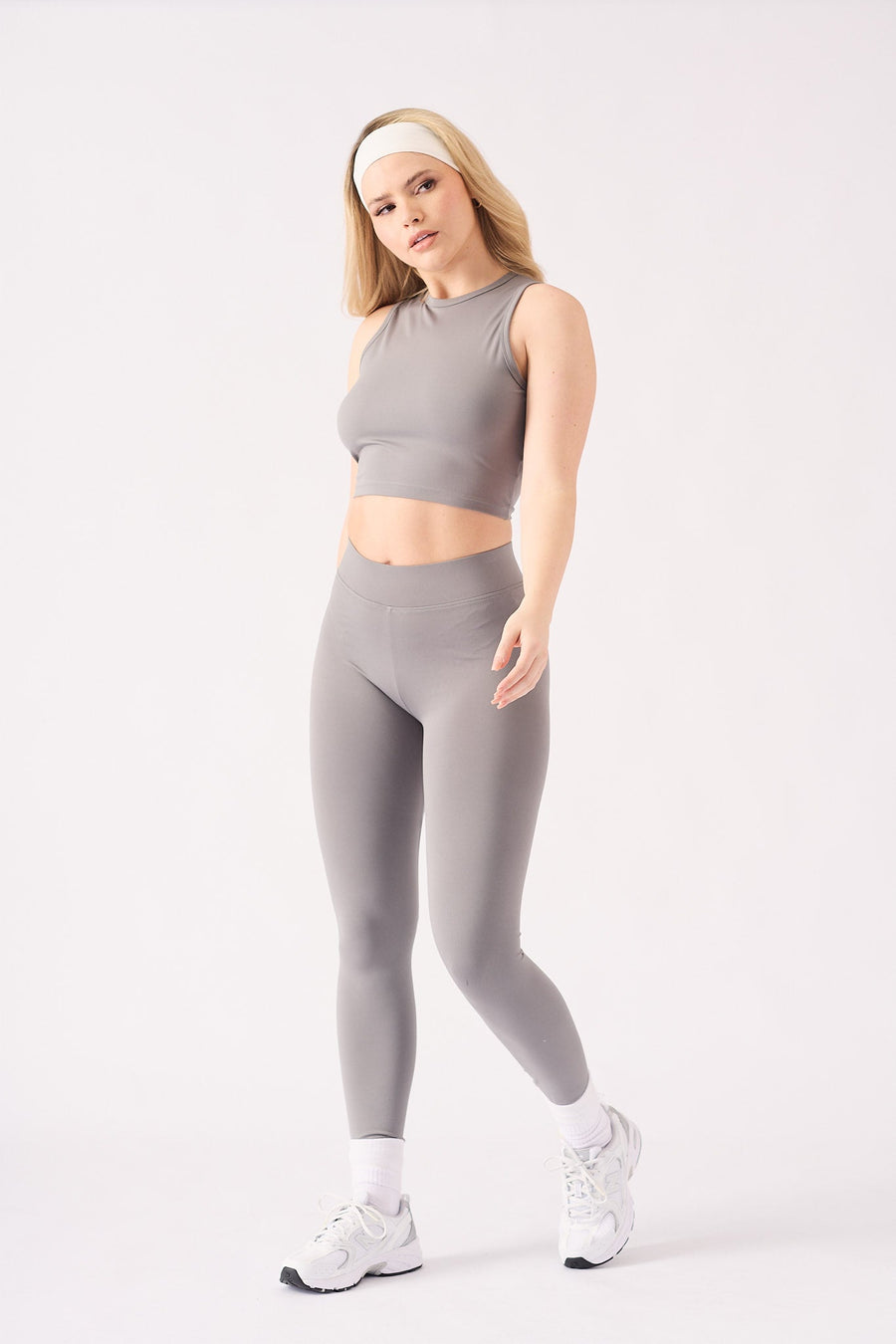 Nyla Deep Waistband Legging – Grey - JMOJO - Women's Athleisure Leggings