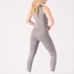 Nyla Deep Waistband Legging – Grey - JMOJO - Women's Athleisure Leggings