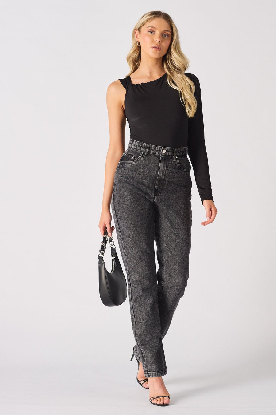 OFF THE SHOULDER BODYSUIT - BLACK - JMOJO - Women's bodysuit
