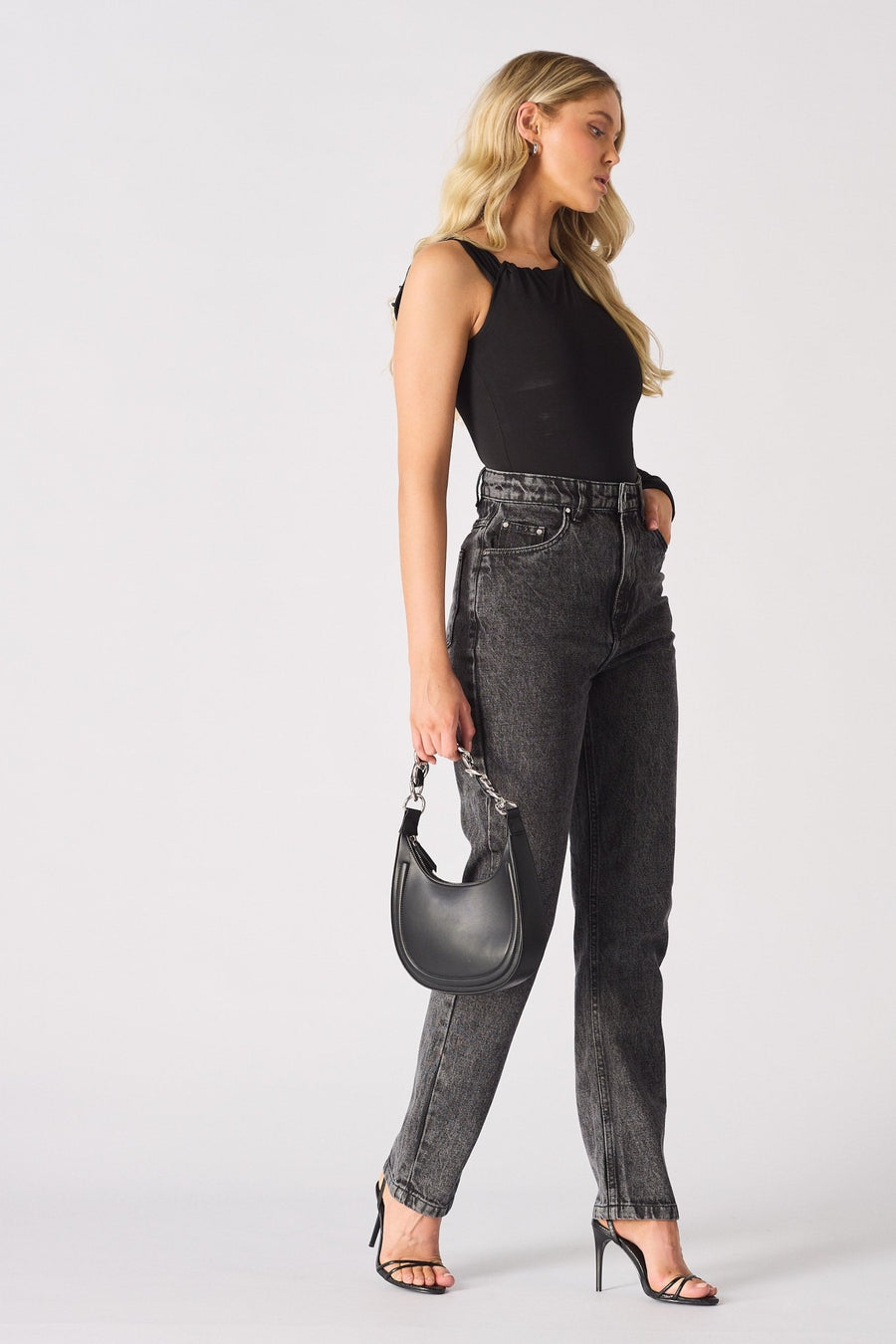 OFF THE SHOULDER BODYSUIT - BLACK - JMOJO - Women's bodysuit