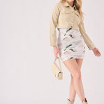 Pebble Cropped Denim Jacket – Stone - JMOJO - Women's Cropped Denim Jackets