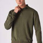 POLO SWEATSHIRT - KHAKI - JMOJO - Men's Sweatshirts