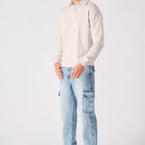 POLO SWEATSHIRT - STONE - JMOJO - Men's Sweatshirts