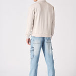 POLO SWEATSHIRT - STONE - JMOJO - Men's Sweatshirts