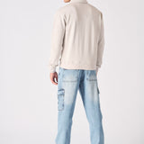 POLO SWEATSHIRT - STONE - JMOJO - Men's Sweatshirts