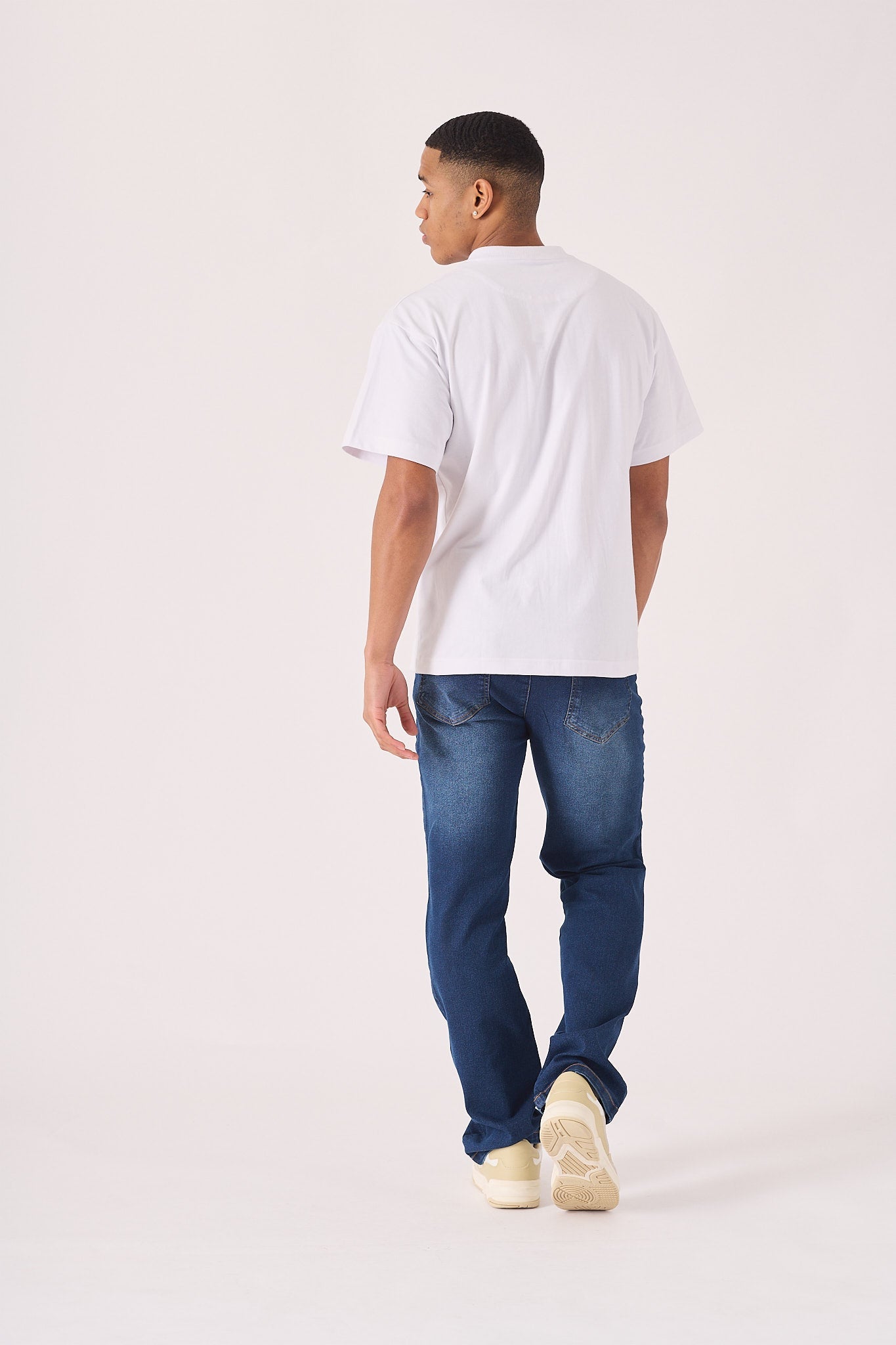 PREMIUM ESSENTIAL STRETCH T - SHIRT - WHITE - JMOJO - Men's T-Shirt