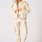 Puffer Hooded Jacket - Beige - JMOJO - Women's puffer