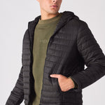 PUFFER JACKET - BLACK - JMOJO - Men's Puffer Jackets