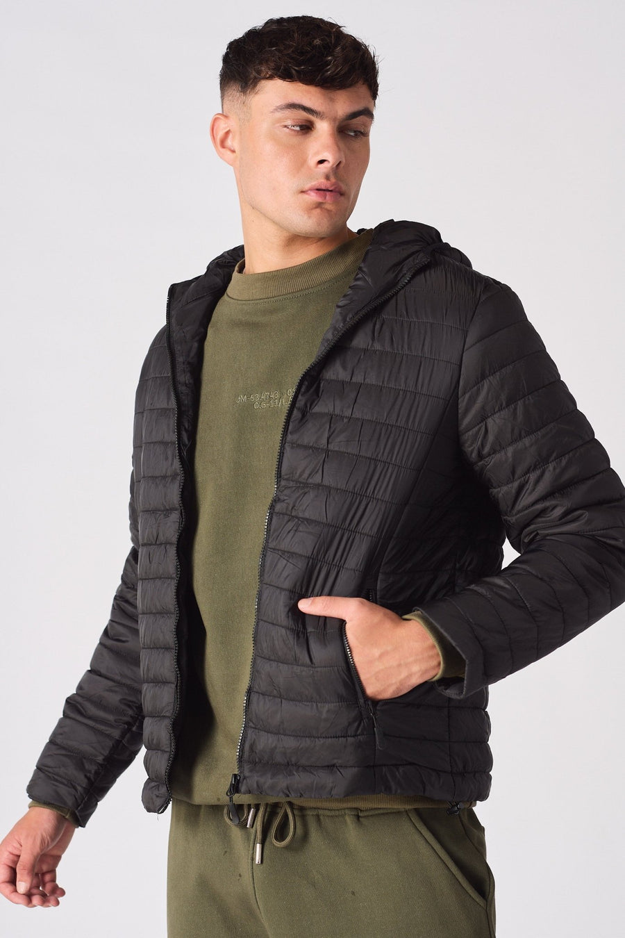 PUFFER JACKET - BLACK - JMOJO - Men's Puffer Jackets