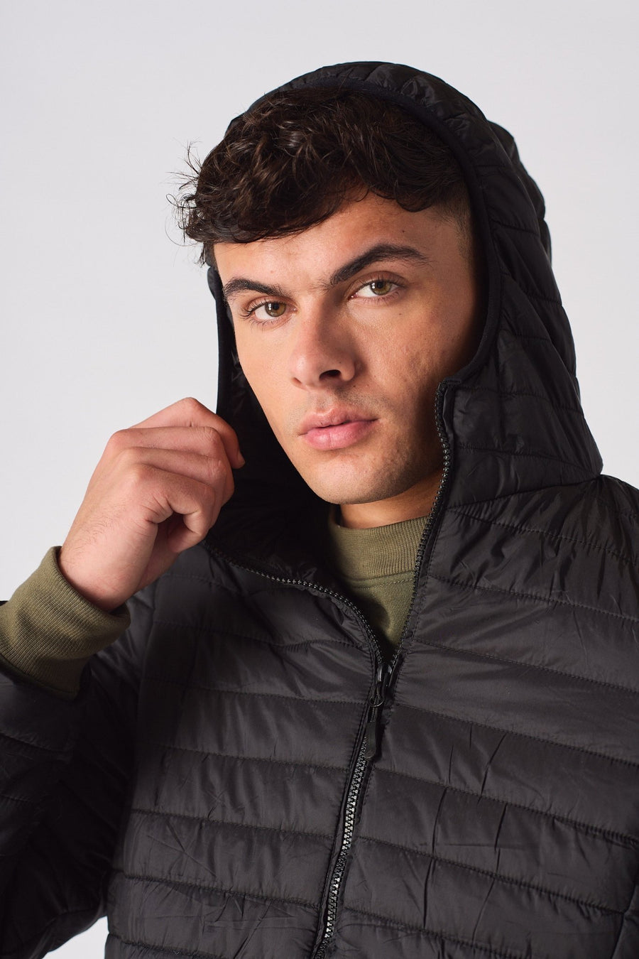 PUFFER JACKET - BLACK - JMOJO - Men's Puffer Jackets