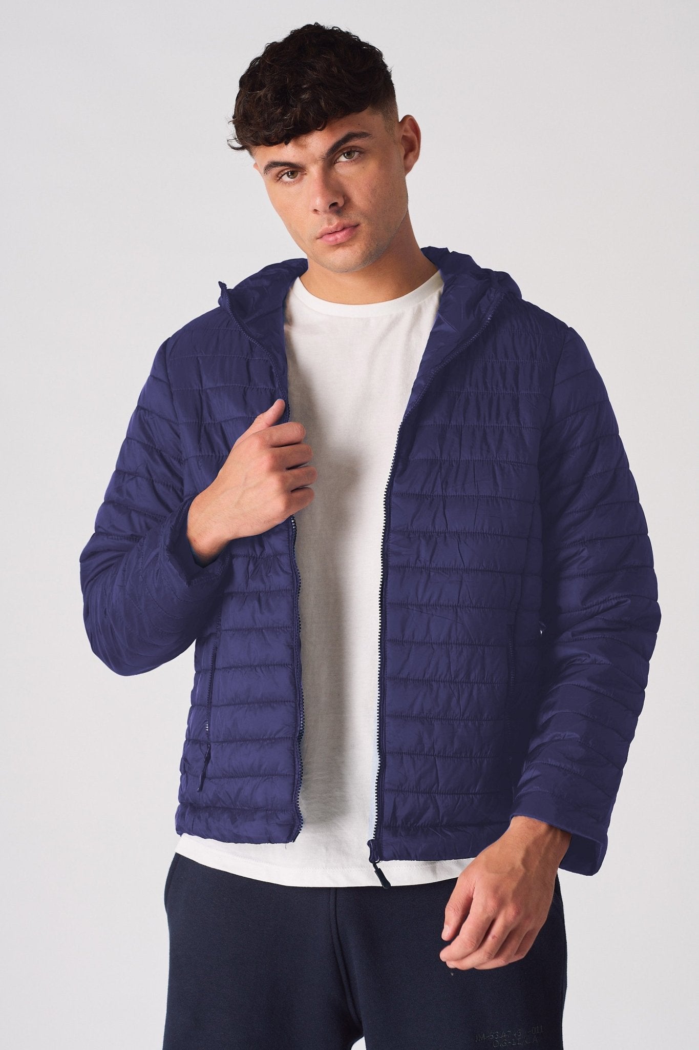 PUFFER JACKET - NAVY BLUE - JMOJO - Men's Puffer Jackets