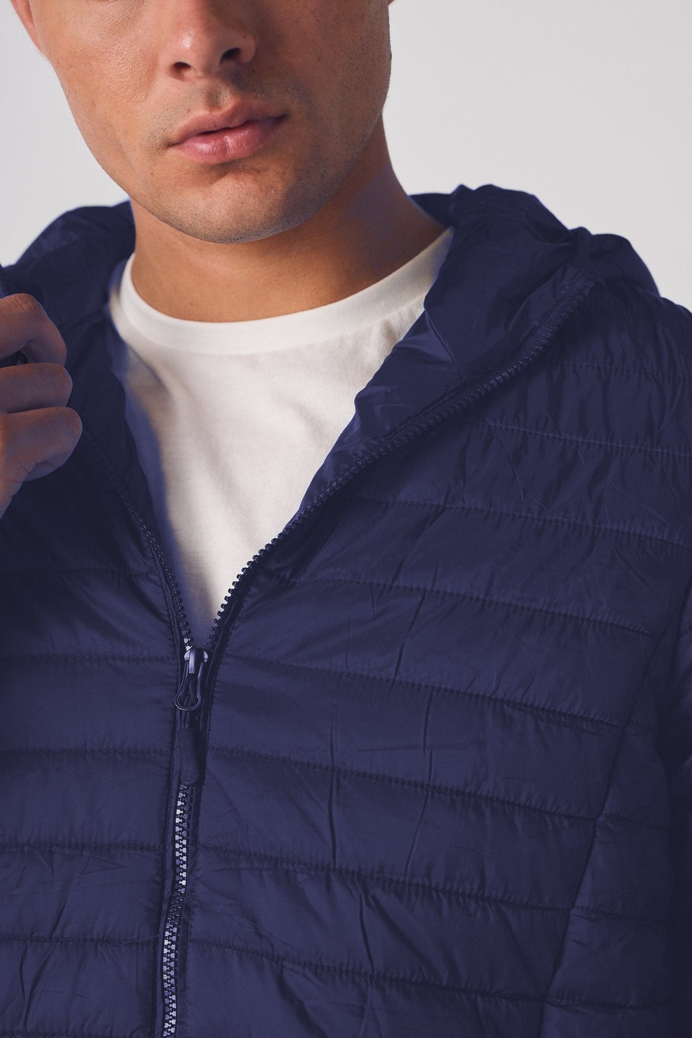 PUFFER JACKET - NAVY BLUE - JMOJO - Men's Puffer Jackets