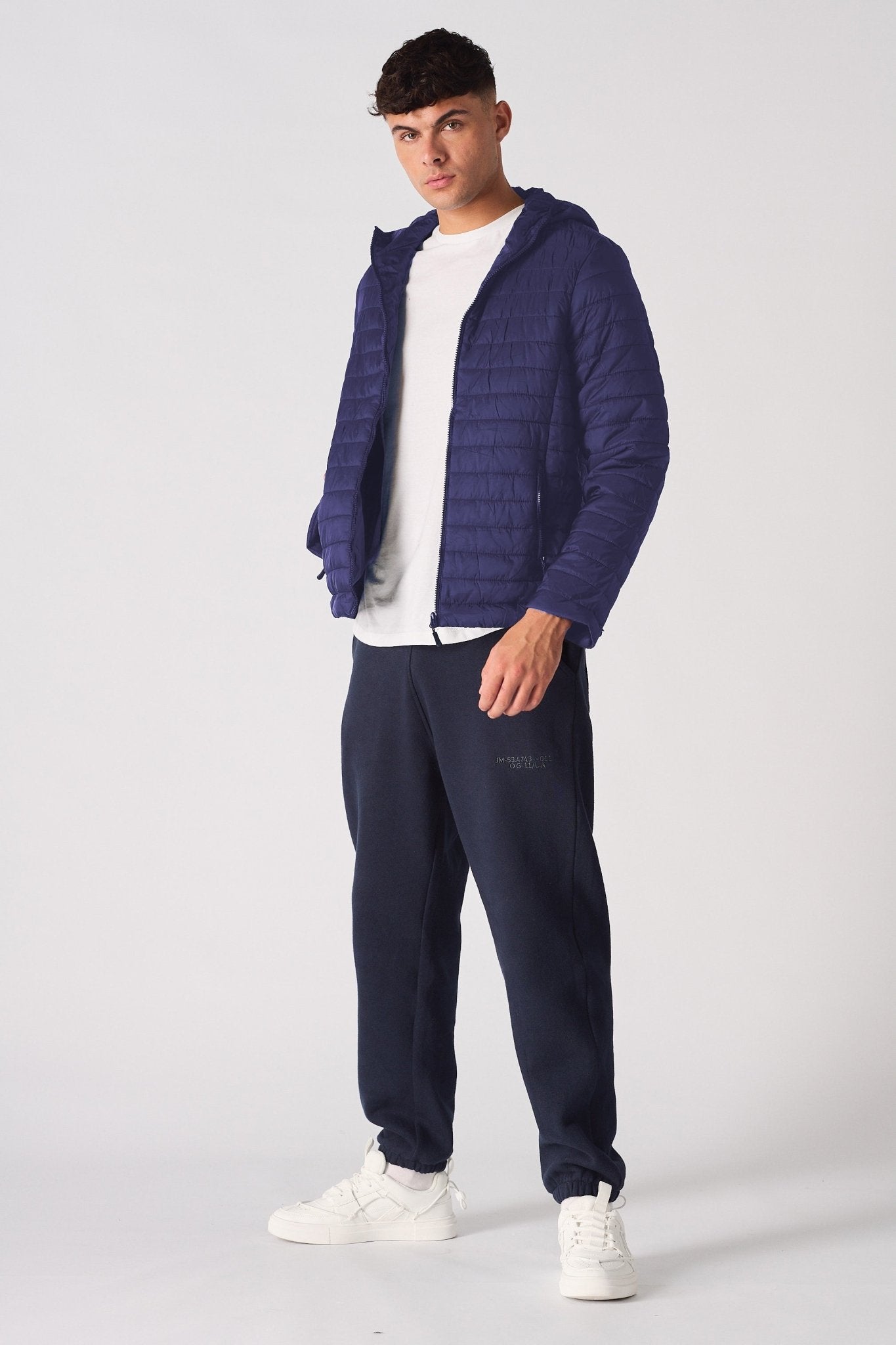 PUFFER JACKET - NAVY BLUE - JMOJO - Men's Puffer Jackets