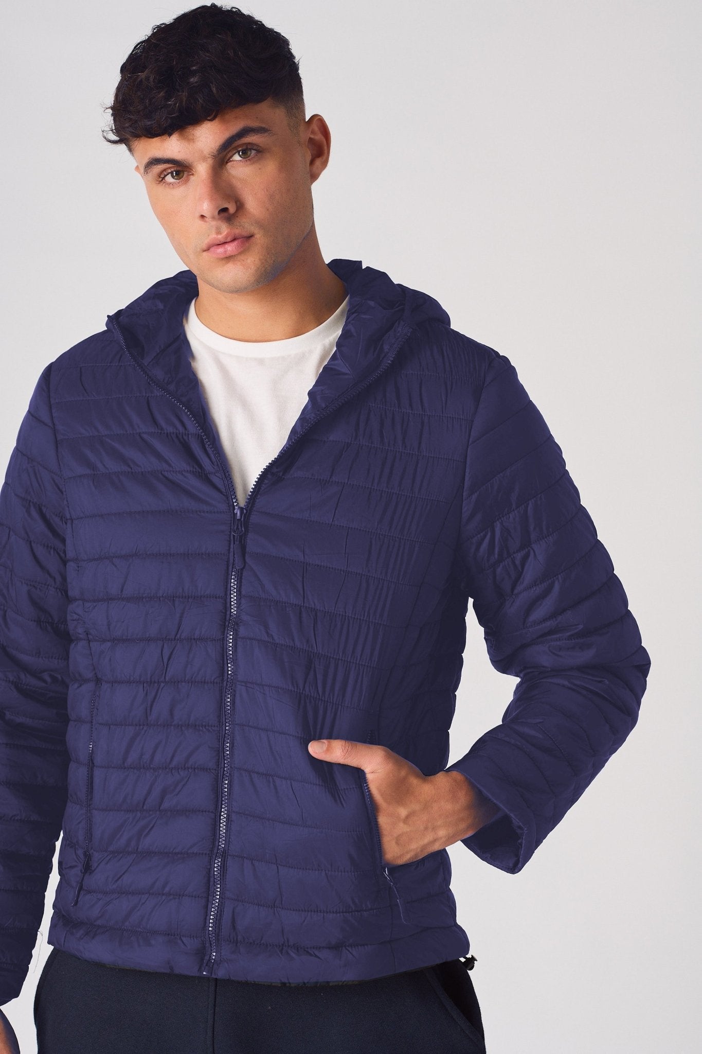 PUFFER JACKET - NAVY BLUE - JMOJO - Men's Puffer Jackets