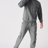 PULLOVER HOODIE - GREY - JMOJO - MEN'S HOODIES