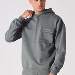 PULLOVER HOODIE - GREY - JMOJO - MEN'S HOODIES