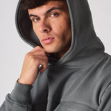 PULLOVER HOODIE - GREY - JMOJO - MEN'S HOODIES