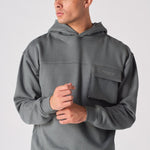 PULLOVER HOODIE - GREY - JMOJO - MEN'S HOODIES