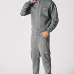 PULLOVER HOODIE - GREY - JMOJO - MEN'S HOODIES