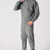 PULLOVER HOODIE - GREY - JMOJO - MEN'S HOODIES