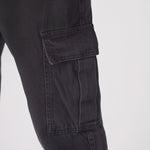 RELAXED FIT CARGO JEANS - BLACK - JMOJO - Men's Cargo Jeans