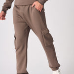 RELAXED FIT CARGO JOGGER - BROWN - JMOJO - Men's Cargo Joggers
