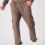 RELAXED FIT CARGO JOGGER - BROWN - JMOJO - Men's Cargo Joggers