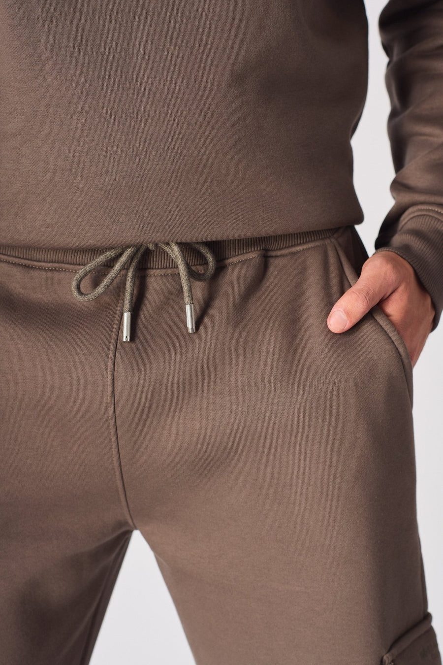 RELAXED FIT CARGO JOGGER - BROWN - JMOJO - Men's Cargo Joggers