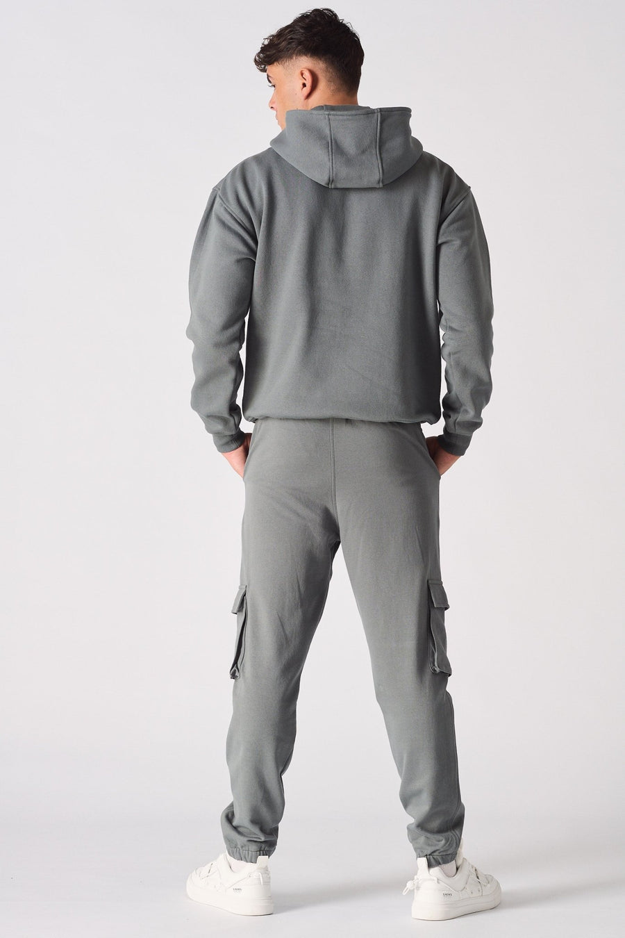 RELAXED FIT CARGO JOGGER - GREY - JMOJO - Men's Cargo Joggers