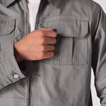 RIPSTOP CARGO JACKET - GREY - JMOJO - Men's Cargo Jackets