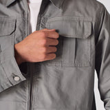 RIPSTOP CARGO JACKET - GREY - JMOJO - Men's Cargo Jackets