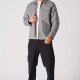 RIPSTOP CARGO JACKET - GREY - JMOJO - Men's Cargo Jackets
