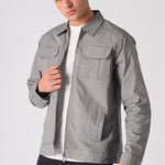 RIPSTOP CARGO JACKET - GREY - JMOJO - Men's Cargo Jackets