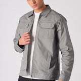 RIPSTOP CARGO JACKET - GREY - JMOJO - Men's Cargo Jackets