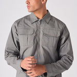 RIPSTOP CARGO JACKET - GREY - JMOJO - Men's Cargo Jackets