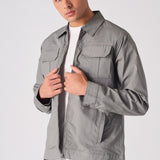 RIPSTOP CARGO JACKET - GREY - JMOJO - Men's Cargo Jackets
