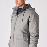 RIPSTOP PUFFER JACKET - GREY - JMOJO - Men's Puffer Jackets