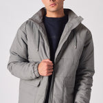 RIPSTOP PUFFER JACKET - GREY - JMOJO - Men's Puffer Jackets