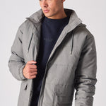 RIPSTOP PUFFER JACKET - GREY - JMOJO - Men's Puffer Jackets